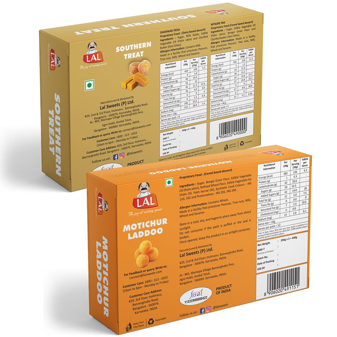Southern Treat 400GM & Motichur Laddoo 400GM