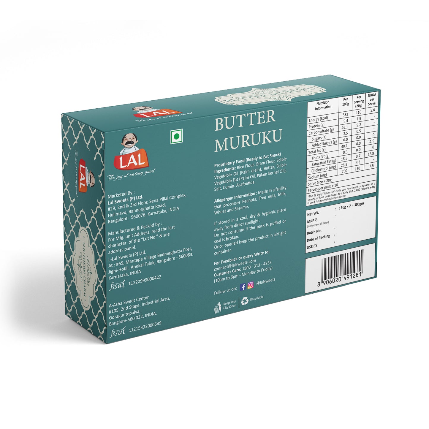 Lal Butter Muruku 300g