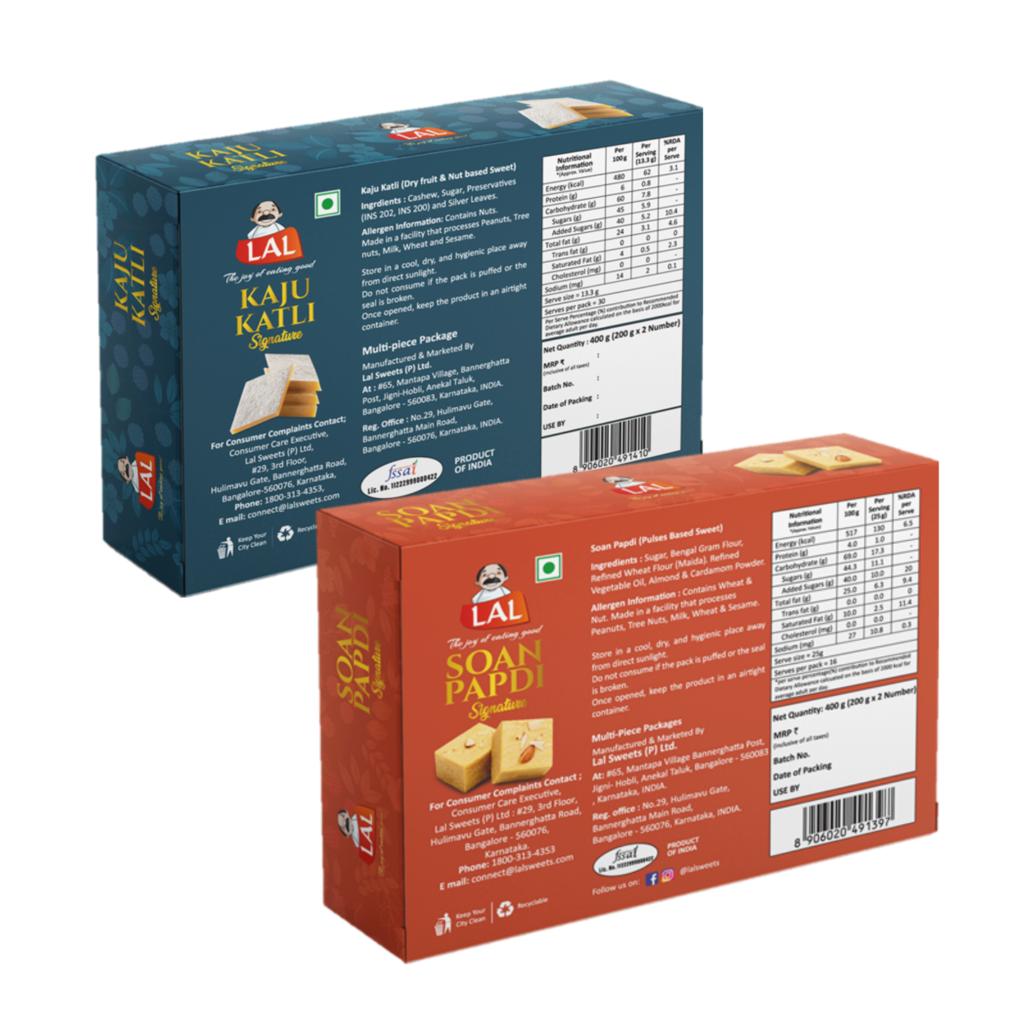 Kaju Katli 400gm & Soan Papdi Premium 400gm