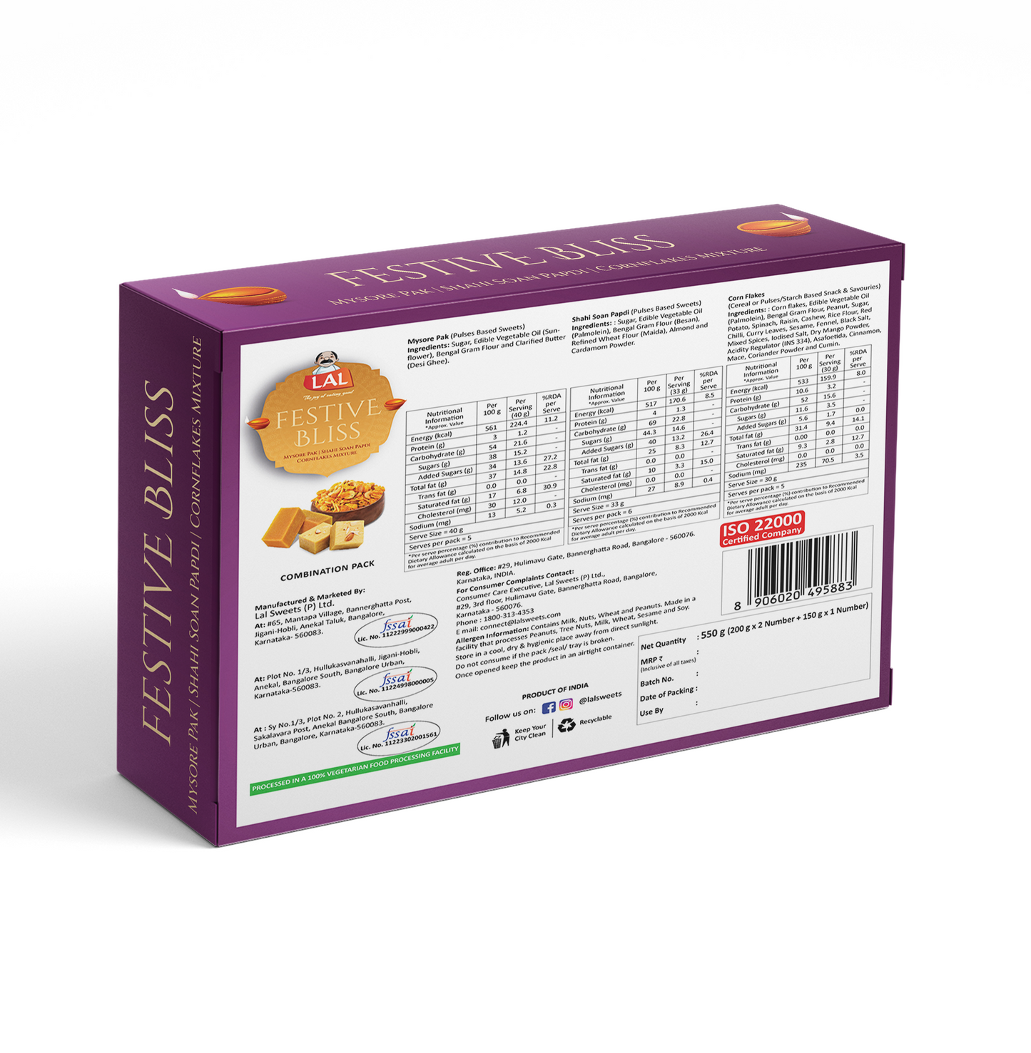 Lal Sweets Festive Bliss 550g