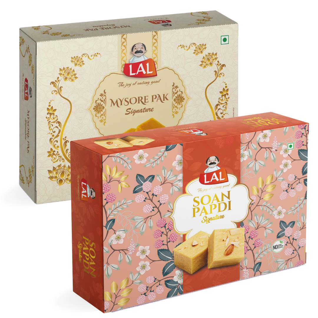 Mysore Pak Signature 400gm & Soan Papdi Premium 400gm