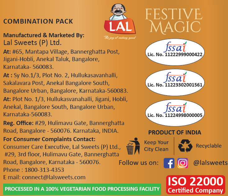 Lal Sweets Festive Magic 700g x 2 Pack