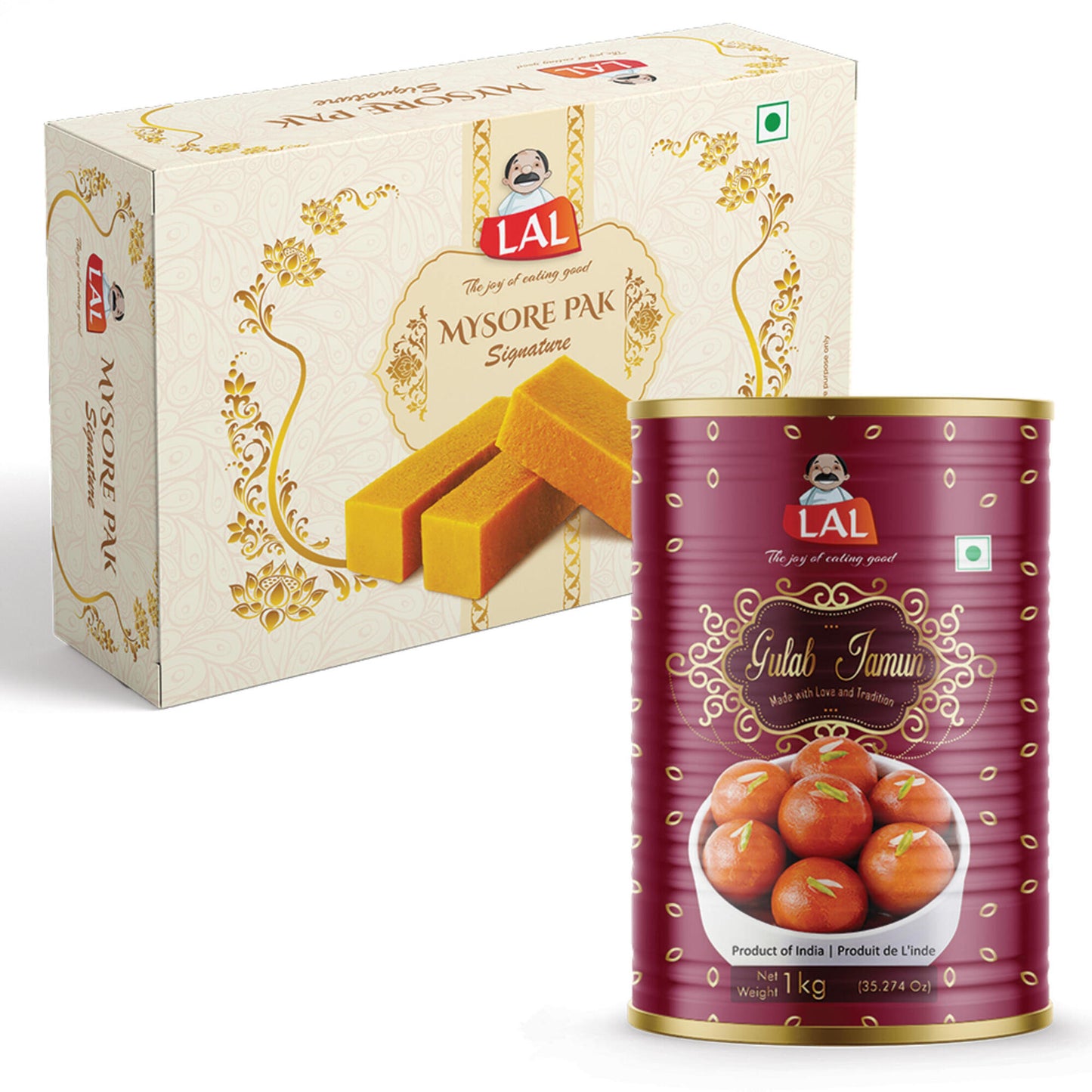 Mysore Pak 400g & Gulab Jamun 1 Kg