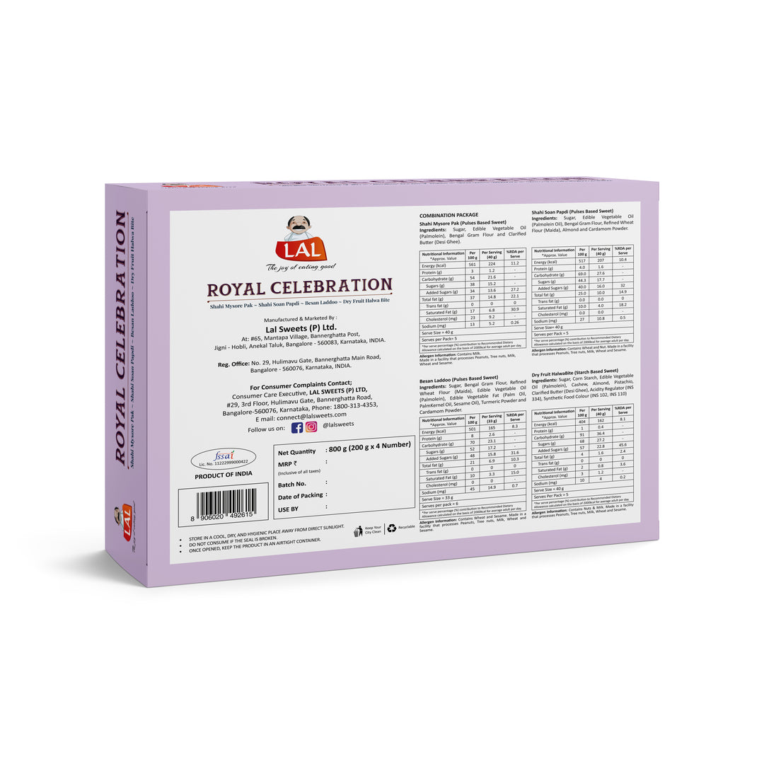 Lal Sweets Royal Celebration 800g