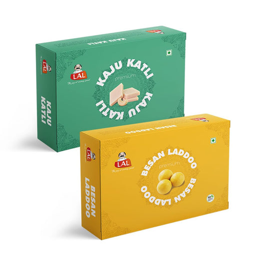 Kaju Katli Premium 400gm & Besan Laddoo Premium 400gm