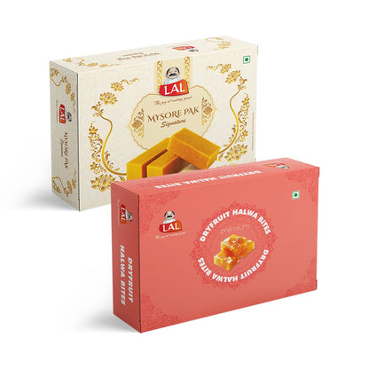 Mysore Pak 400gm & Dryfruits Halwabites 400gm