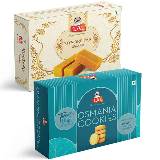 Mysore Pak 400g & Osmania Cookies 400g