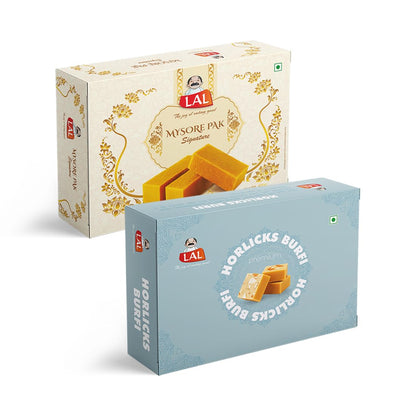 Mysore Pak 400gm & Horlicks Burfi 400gm