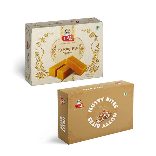 Mysore Pak Signature 400gm & Sugarless Nuttybite 400gm