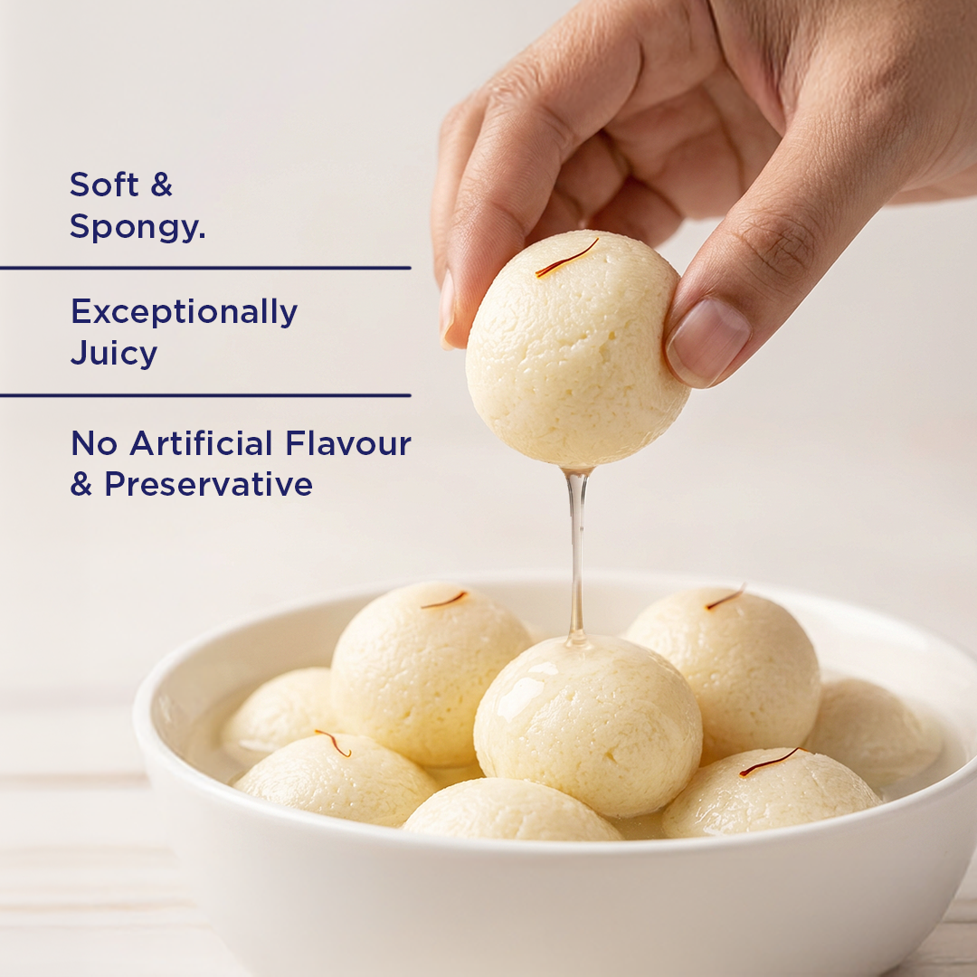 Lal Sweets Rasgulla - 1 KG