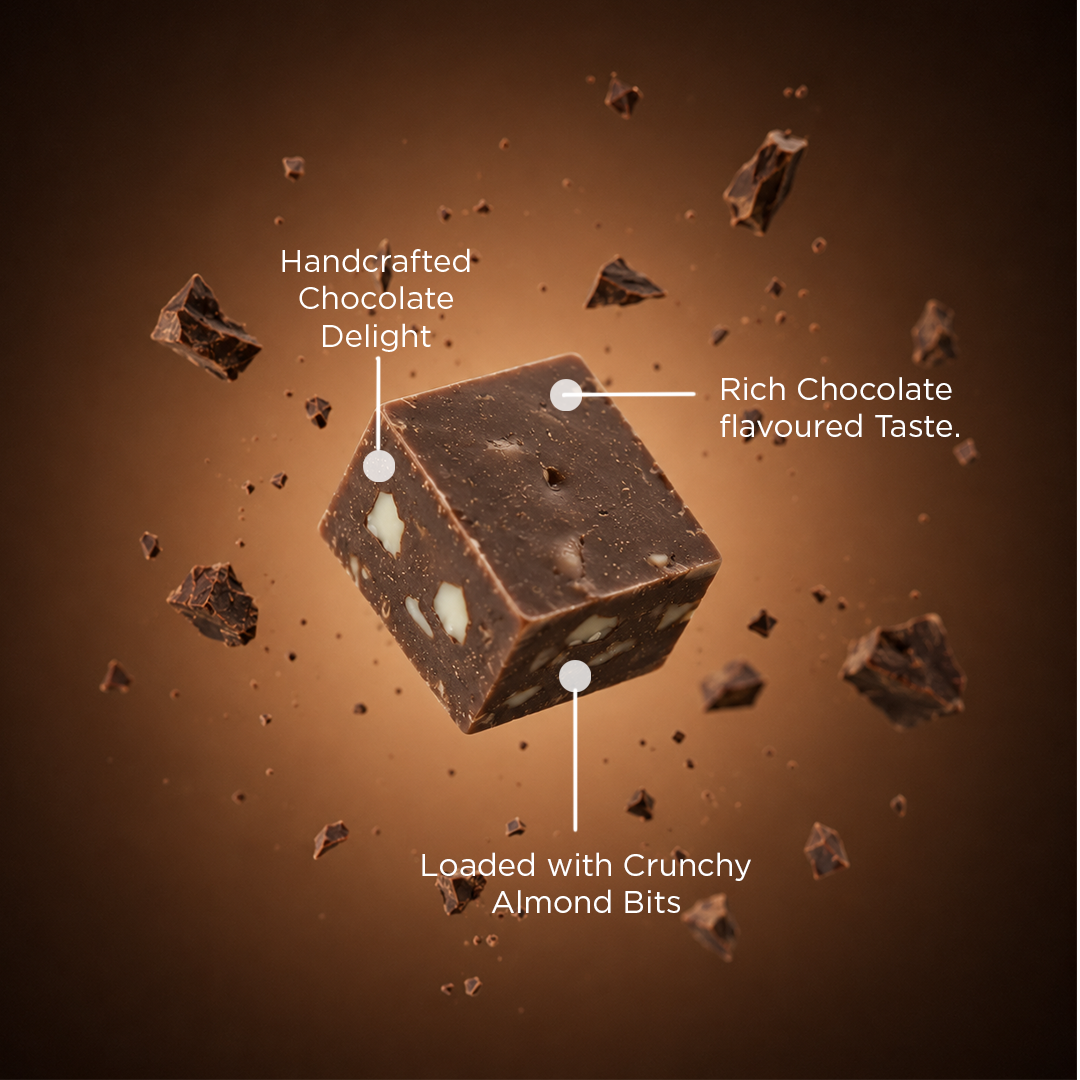 Lal Choco Almond Burfi - 400g