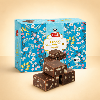 Lal Choco Almond Burfi - 400g