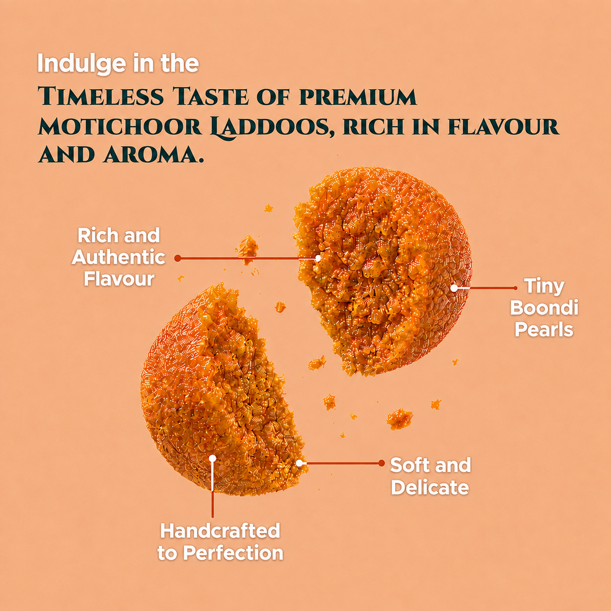 Lal Sweets Ghee Motichur Laddoo – 400g