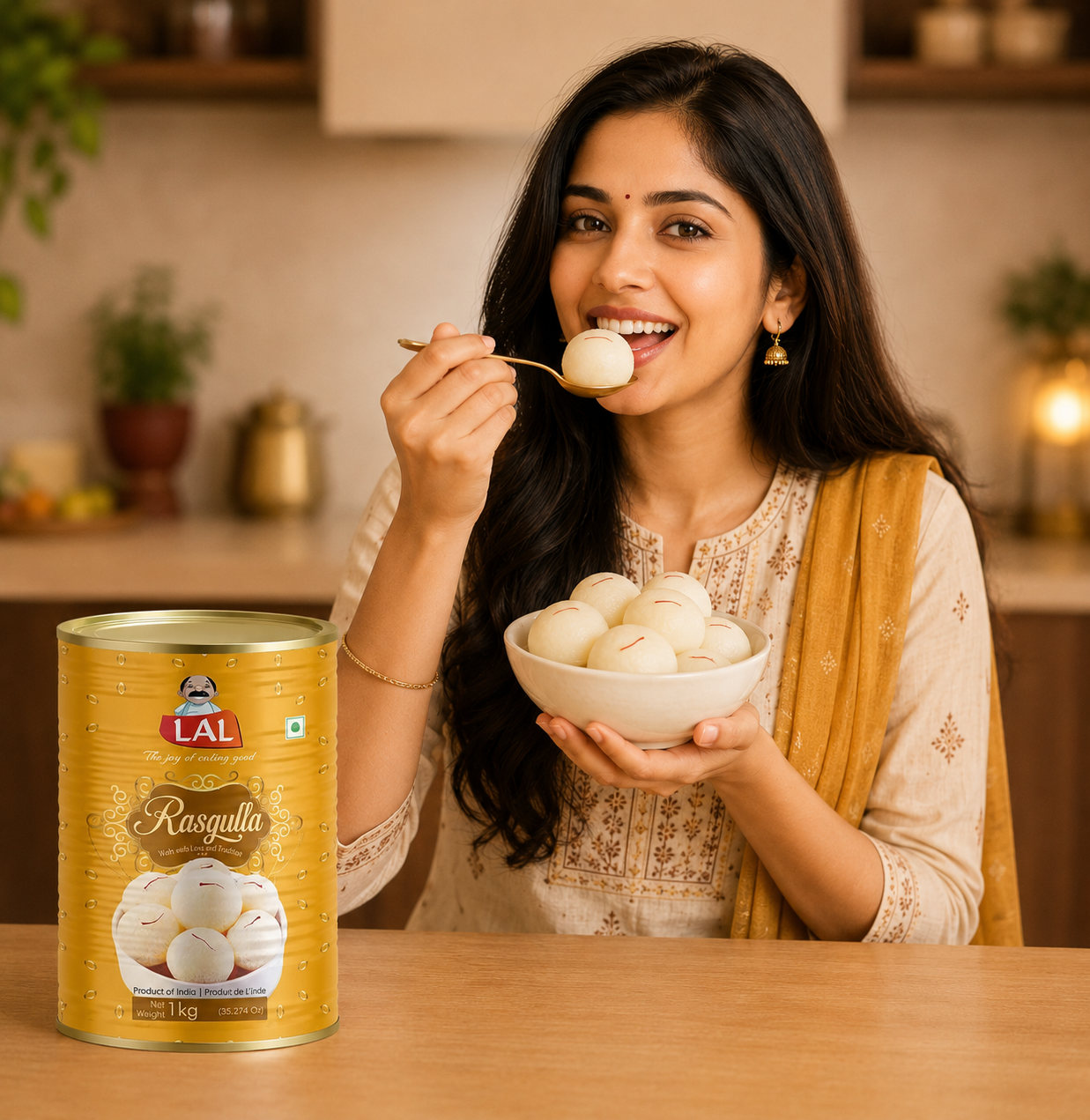 Lal Sweets Rasgulla - 1 KG