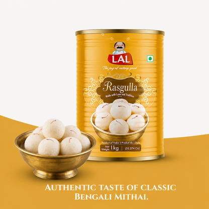 Lal Sweets Rasgulla - 1 KG