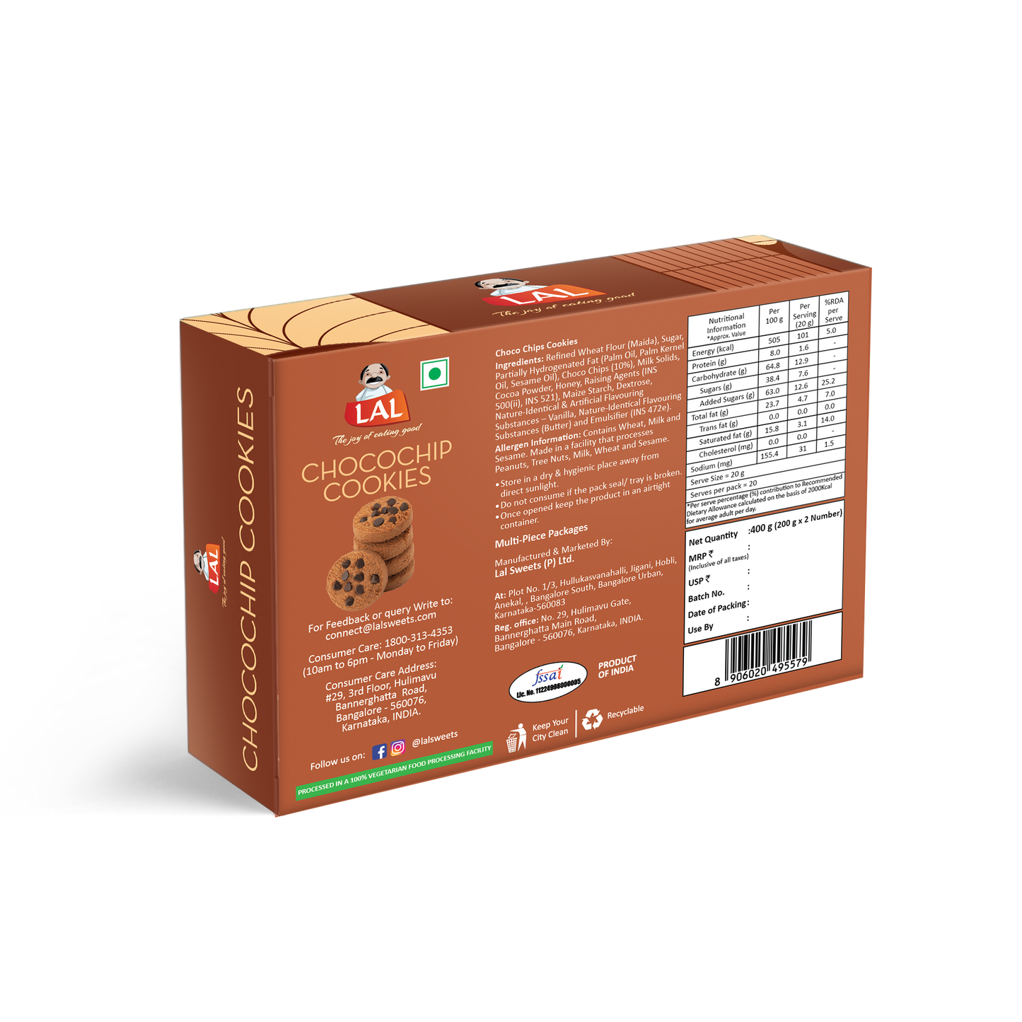 Choco-Chip Cookies - 400g