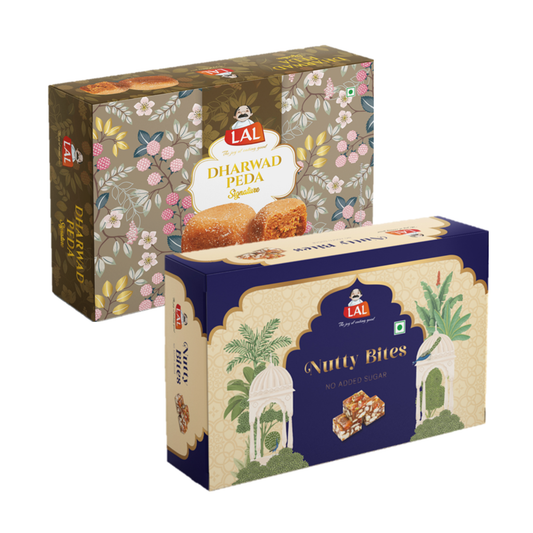 Dharwad Peda 400gm & Sugarless Nuttybites 400gm