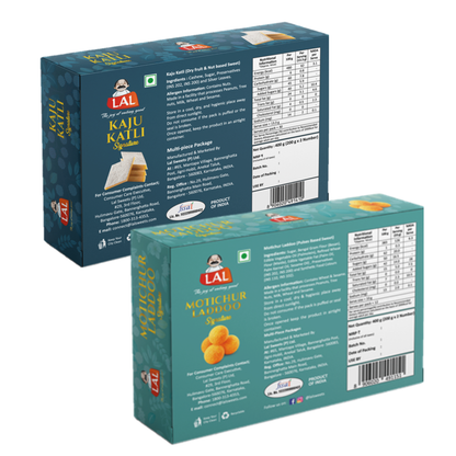 Kaju Katli 400gm & Motichur Laddoo 400gm