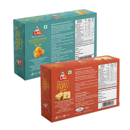 Soan Papdi Premium 400gm & Motichur Laddoo 400gm