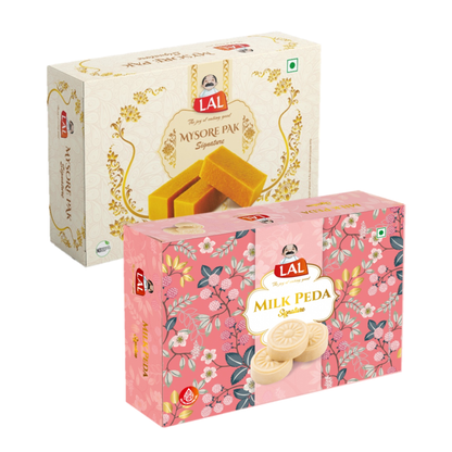 Mysore Pak Signature 400gm & Milk Peda 400gm
