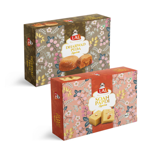 Dharwad Peda 400gm & Soan Papdi Premium 400gm