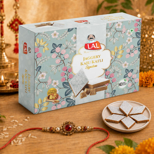 Lal Jaggery Kaju Katli - 400g