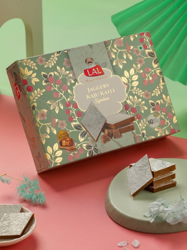 Lal Jaggery Kaju Katli - 400g