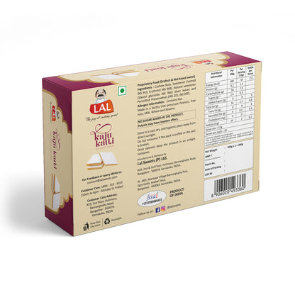 Lal Sweets Sugar Free Kaju Katli  400g