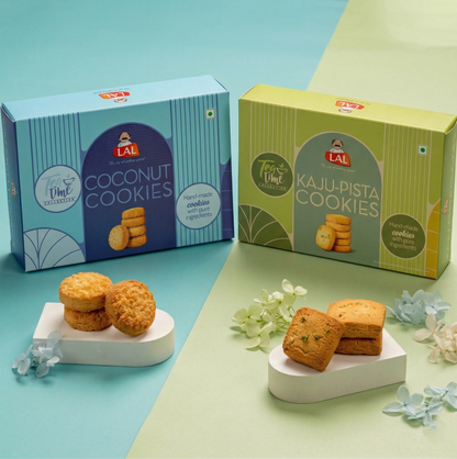 Kaju Pista Cookies 400gm & Coconut Cookies400gm