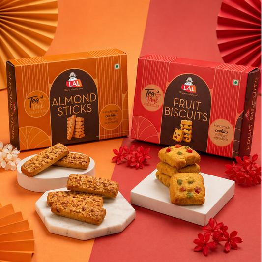 Almond Sticks 400gm & Fruits Biscuits 400gm