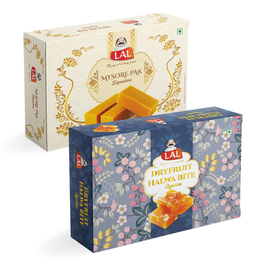 Mysore Pak 400gm & Dryfruits Halwabites 400gm