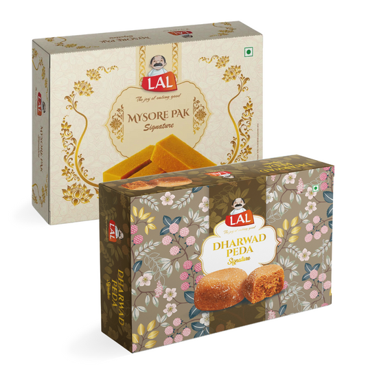 Mysore Pak Signature 400gm & Dharwad Peda 400gm