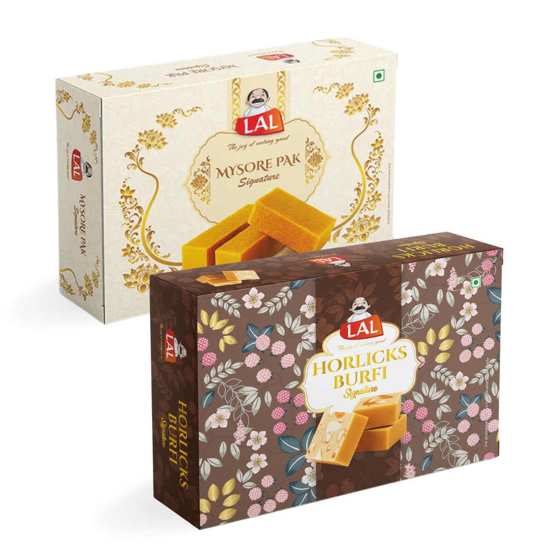 Mysore Pak 400gm & Horlicks Burfi 400gm
