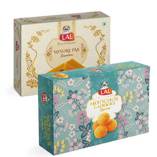 Mysore Pak 400gm & Motichur Laddoo 400gm