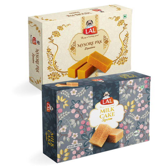 Mysore Pak Signature 400gm & Milk Cake Premium 400gm