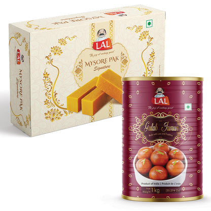 Mysore Pak 400g & Gulab Jamun 1 Kg