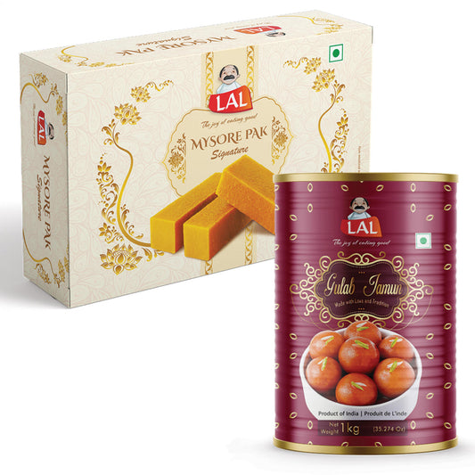 Mysore Pak 400g & Gulab Jamun 1 Kg