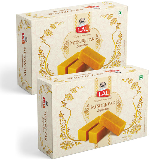 Lal Sweets Mysore Pak Signature - 200g x 2 Pack