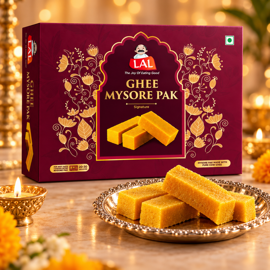 Lal Sweets Ghee Mysore Pak Signature - 800g