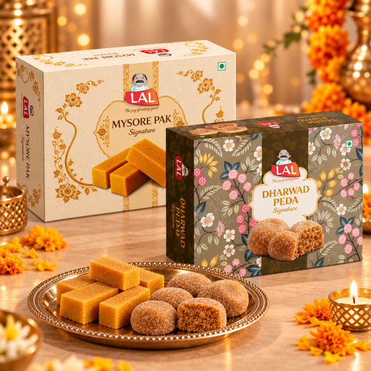 Mysore Pak Signature 400gm & Dharwad Peda 400gm