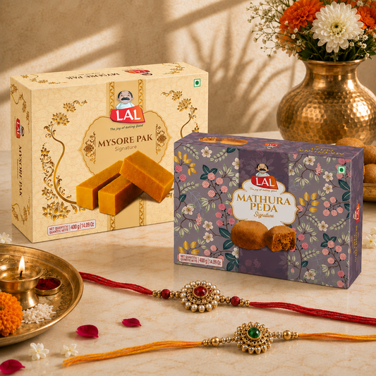 Mysore Pak Signature 400 gm & Mathura Peda 400gm