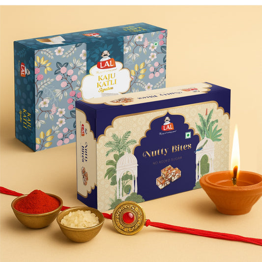 Kaju Katli Premium 400gm & Sugarless Nuttybites 400gm