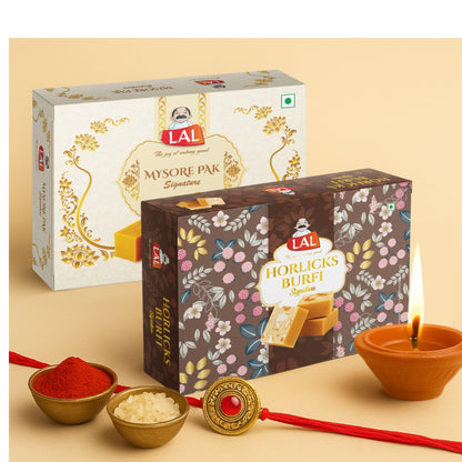 Mysore Pak 400gm & Horlicks Burfi 400gm