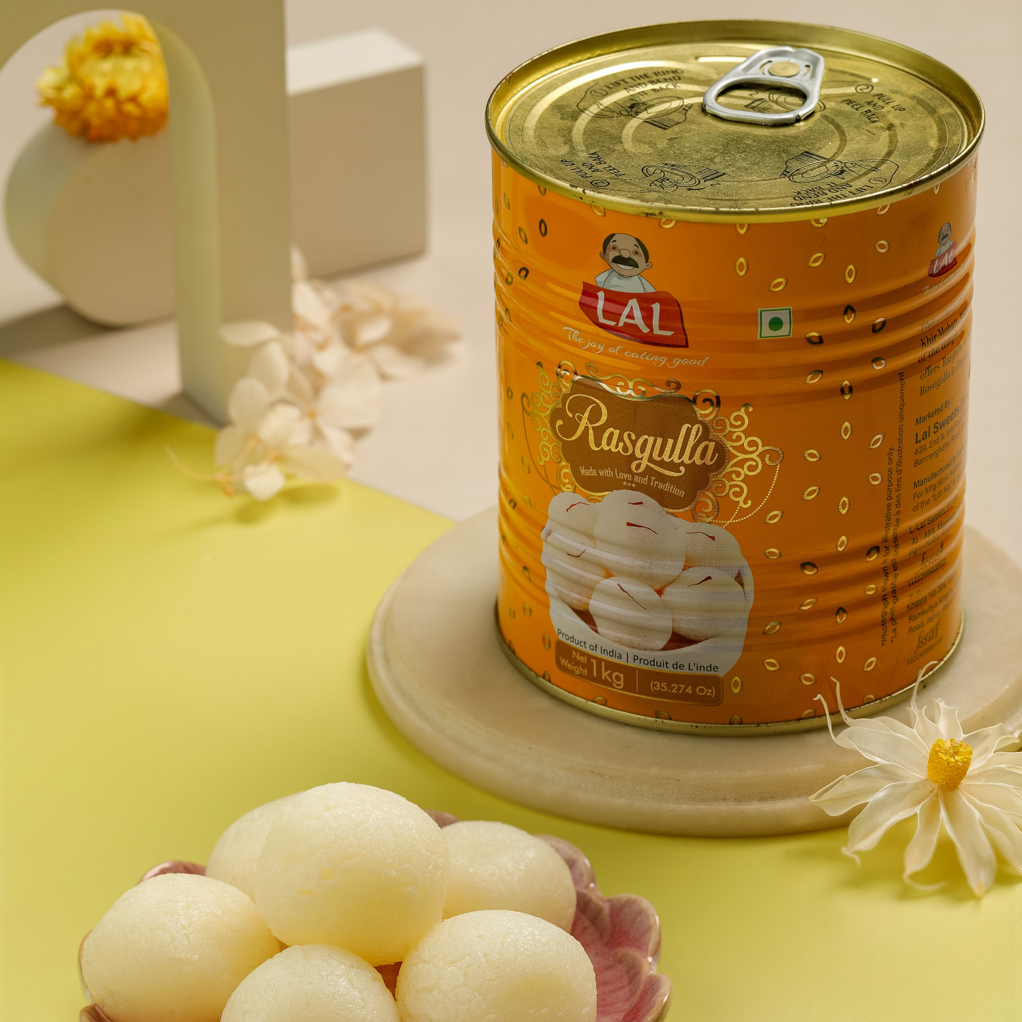 Lal Sweets Rasgulla - 1 KG