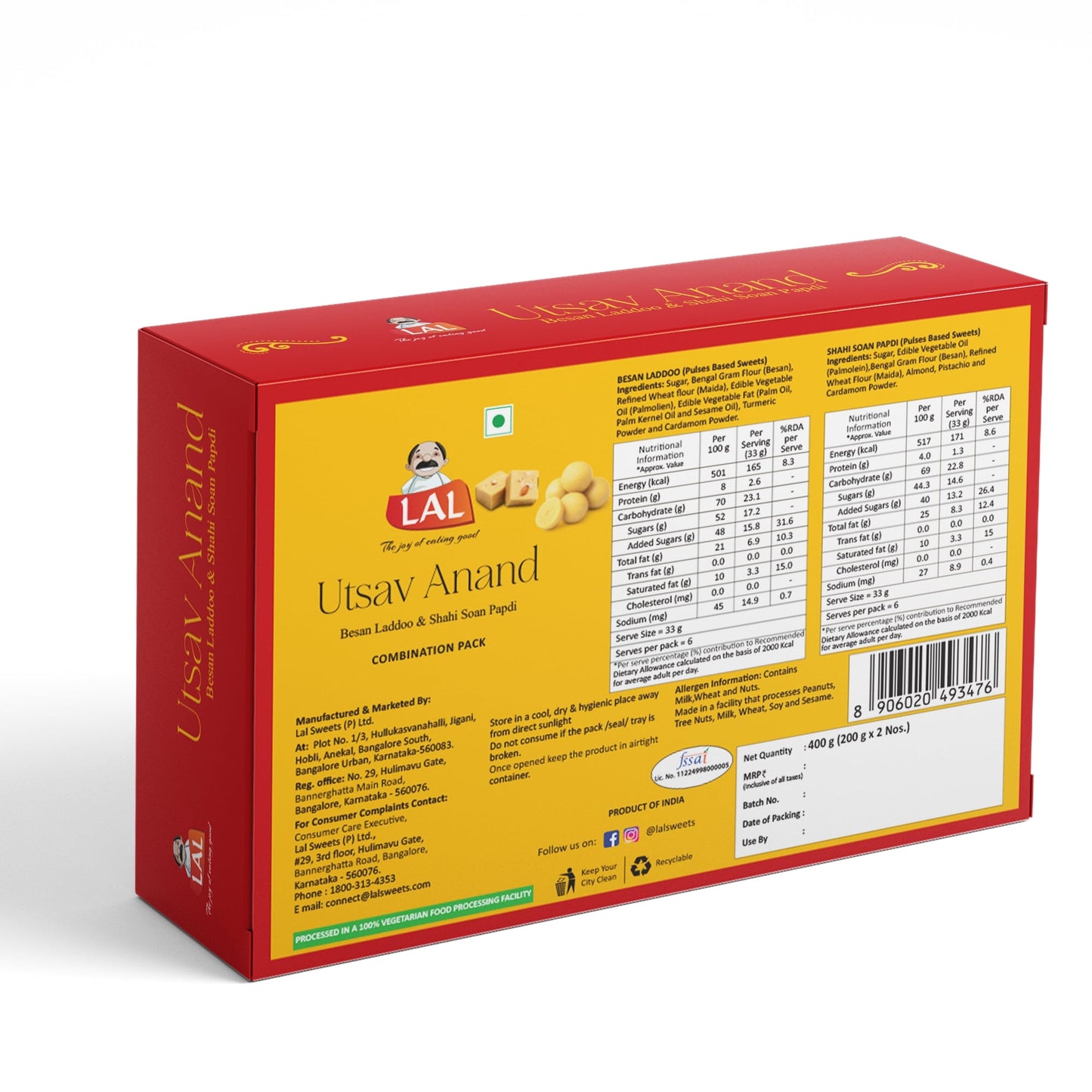 Lal Sweets Utsav Anand 400g