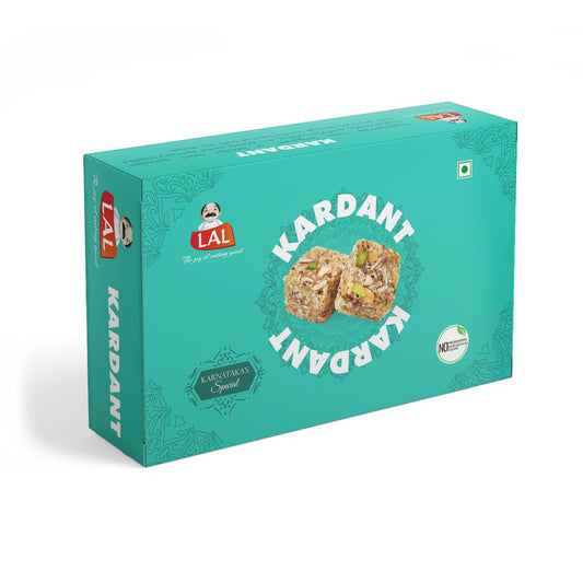 Lal Sweets Kardant - 400G | Dry fruit & Nut Based Sweet | Karnataka special
