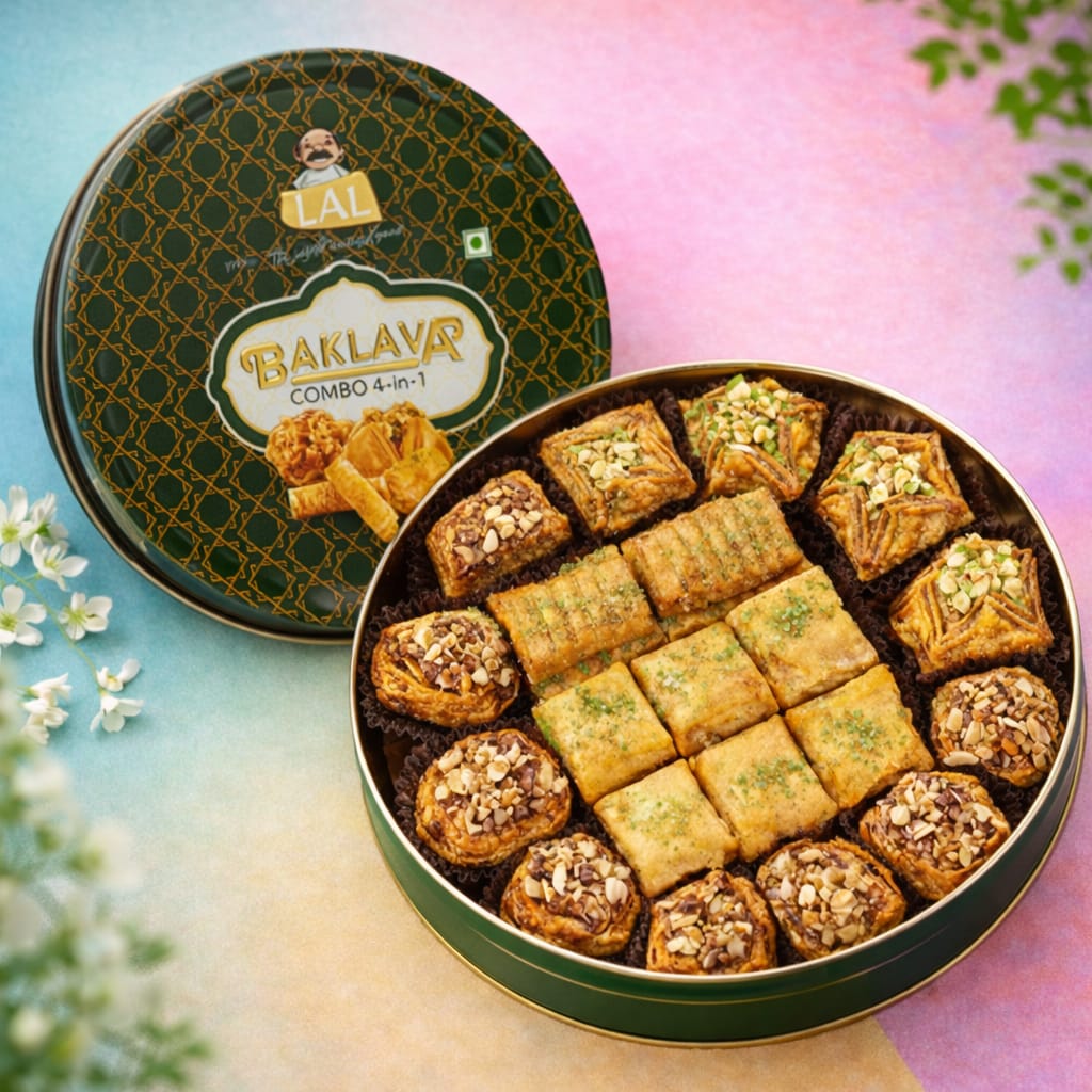 Sweet Lal Sweets Baklava Tin 400g – Lal Sweets Pvt Ltd