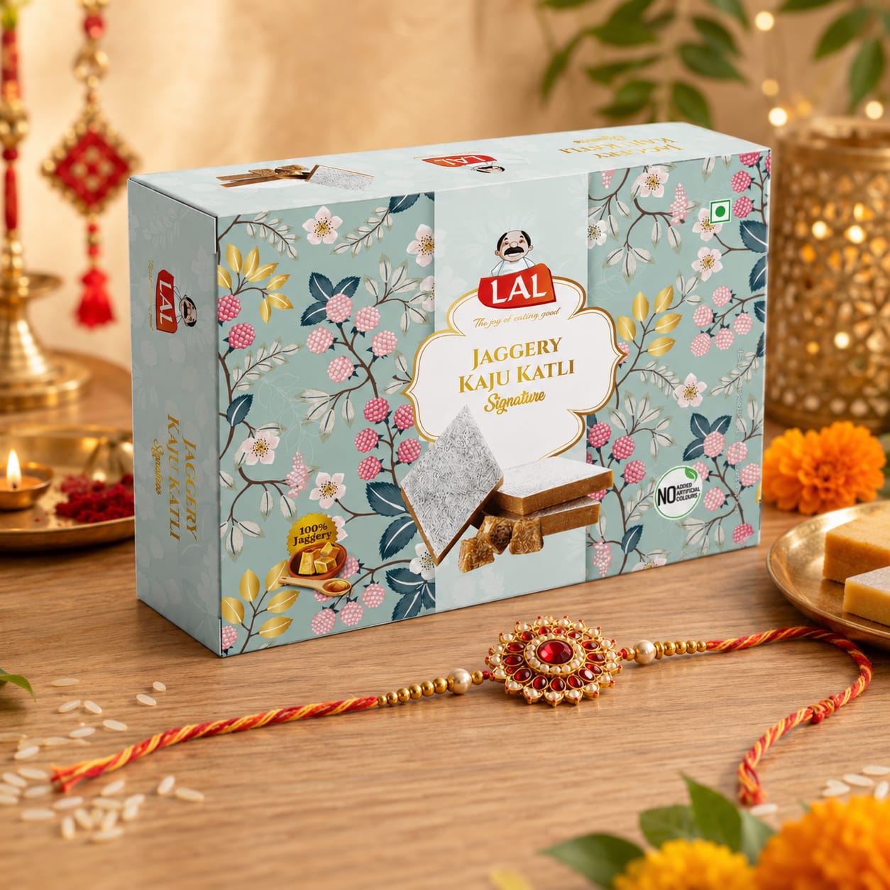 Lal Jaggery Kaju Katli - 400g