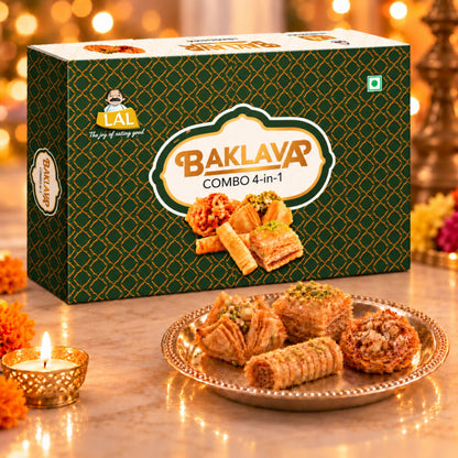 Lal Sweets Baklava 4-In-1 - 650gm