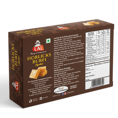 Lal Sweets Horlicks Burfi - 400g